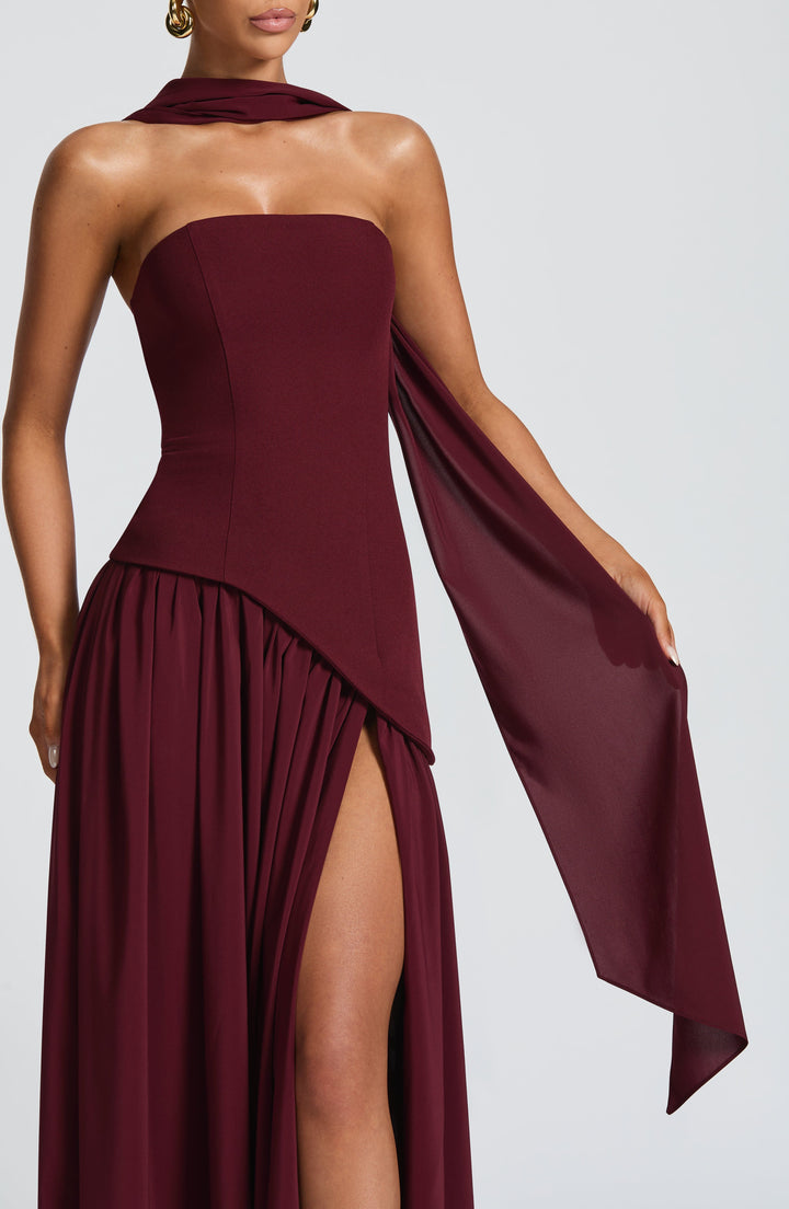Generosa | Vestido de Gala de Mujer Palabra de Honor Asimétrico - 48