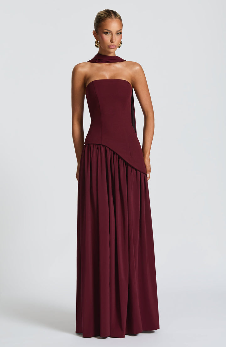 Generosa | Vestido de Gala de Mujer Palabra de Honor Asimétrico - 49