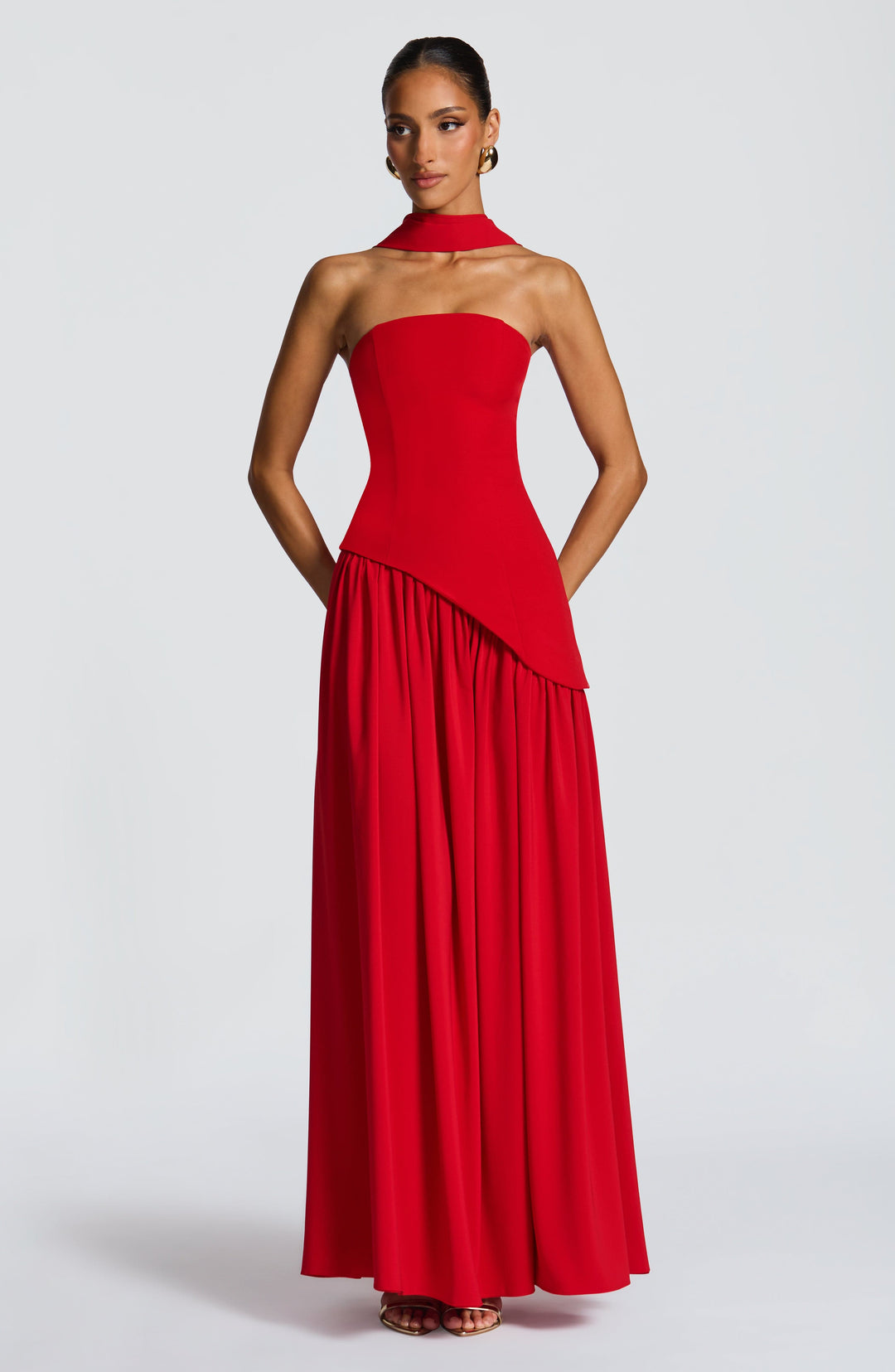 Generosa | Vestido de Gala de Mujer Palabra de Honor Asimétrico - 5