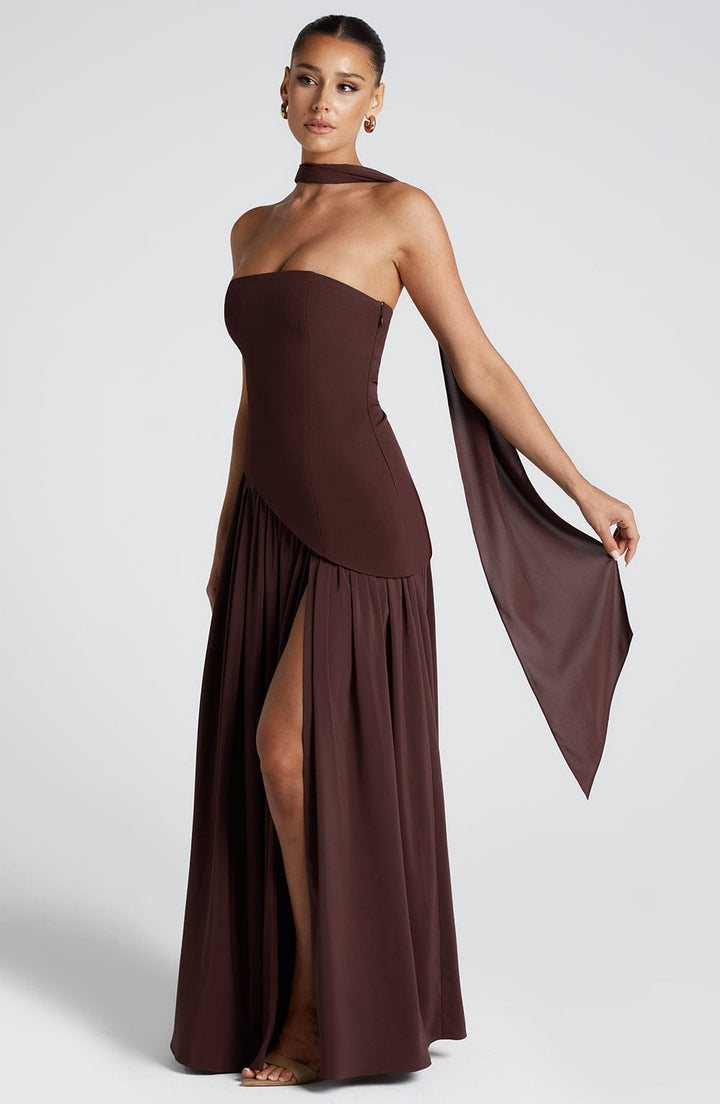 Generosa | Vestido de Gala de Mujer Palabra de Honor Asimétrico - 50