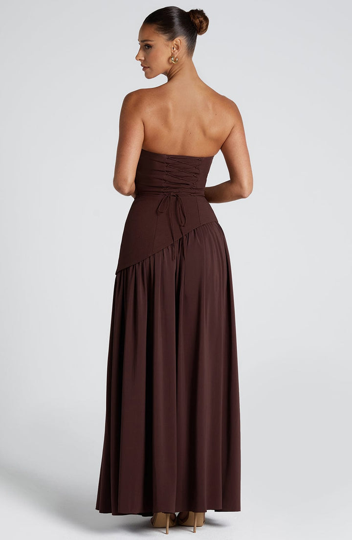 Generosa | Vestido de Gala de Mujer Palabra de Honor Asimétrico - 52