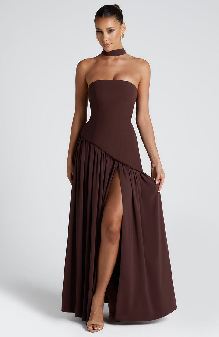 Generosa | Vestido de Gala de Mujer Palabra de Honor Asimétrico - 55