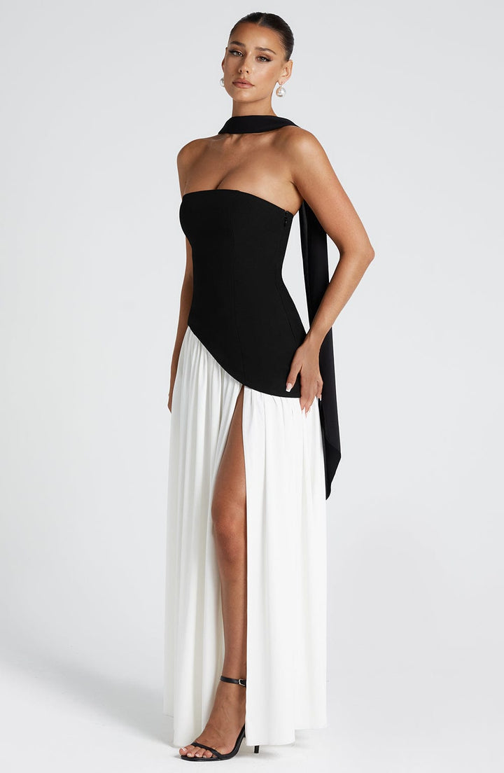 Generosa | Vestido de Gala de Mujer Palabra de Honor Asimétrico - 58