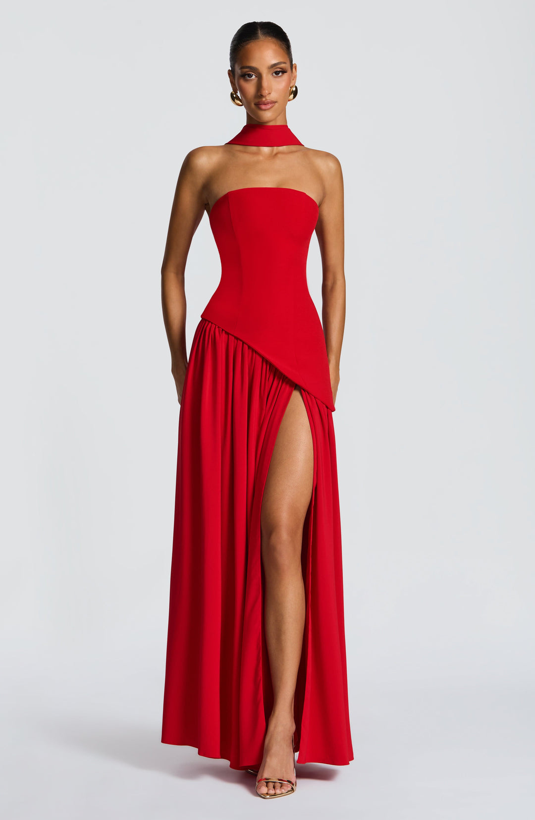 Generosa | Vestido de Gala de Mujer Palabra de Honor Asimétrico - 6