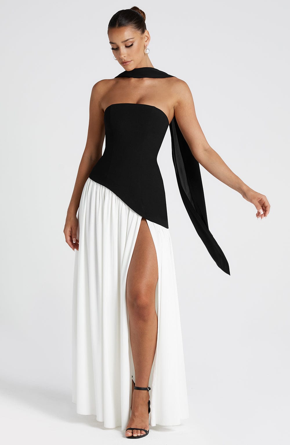 Generosa | Vestido de Gala de Mujer Palabra de Honor Asimétrico - 60
