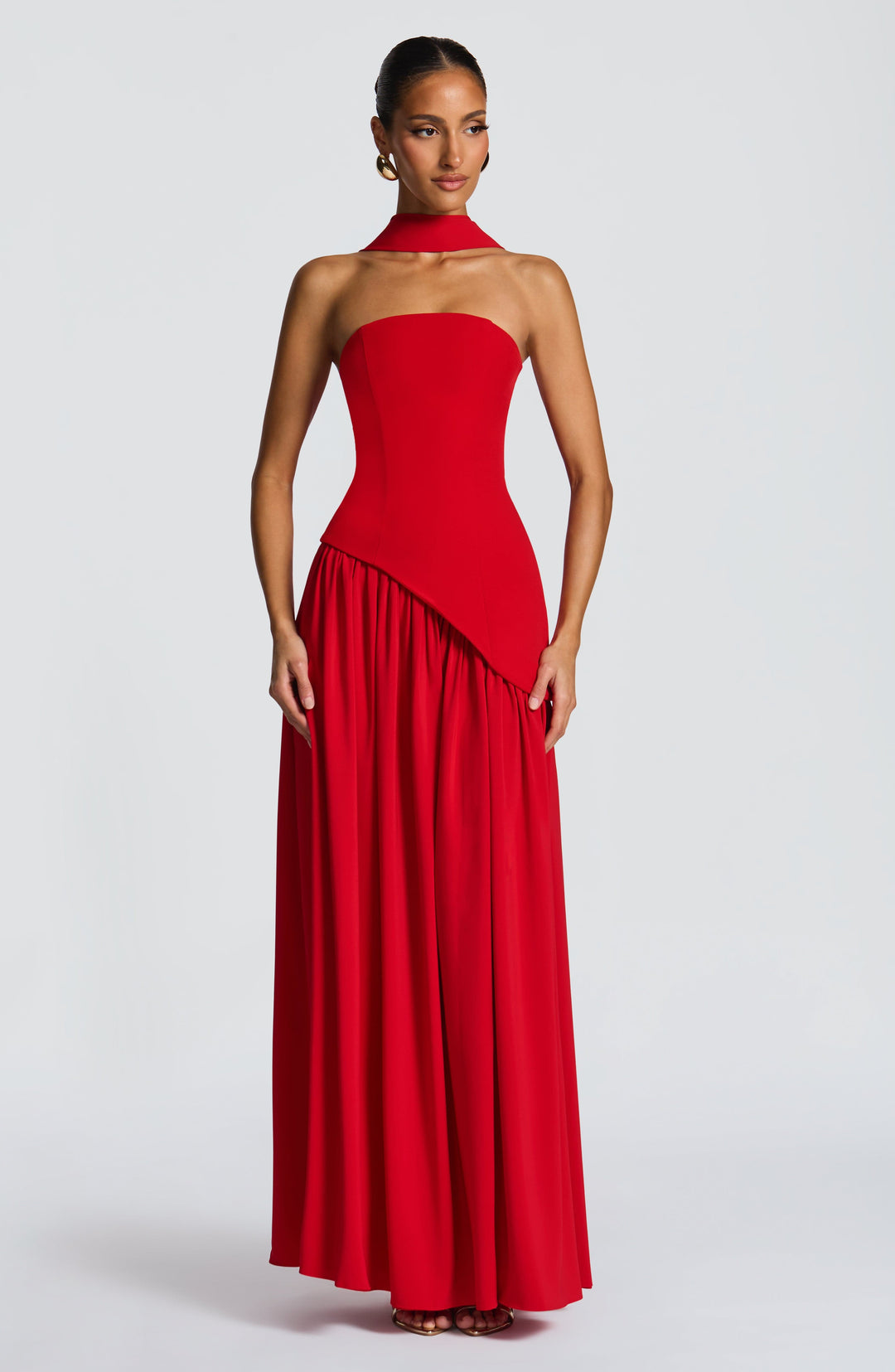 Generosa | Vestido de Gala de Mujer Palabra de Honor Asimétrico - 8