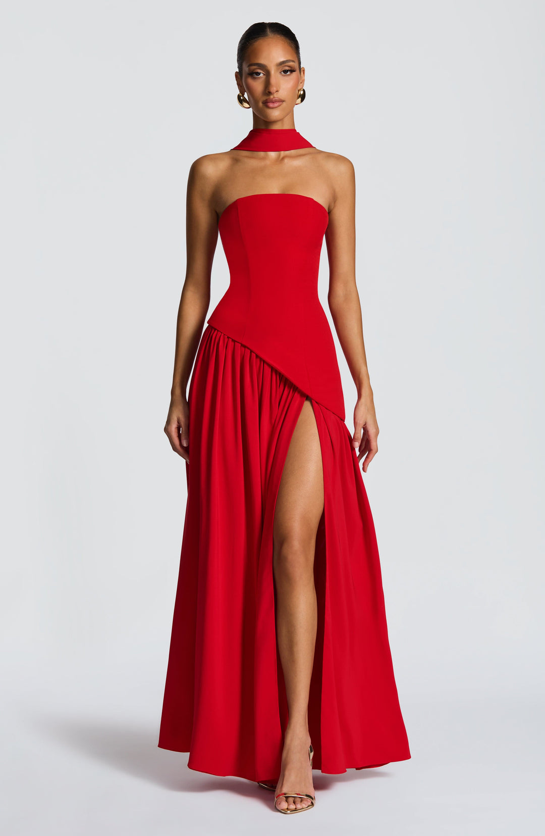 Generosa | Vestido de Gala de Mujer Palabra de Honor Asimétrico - 9