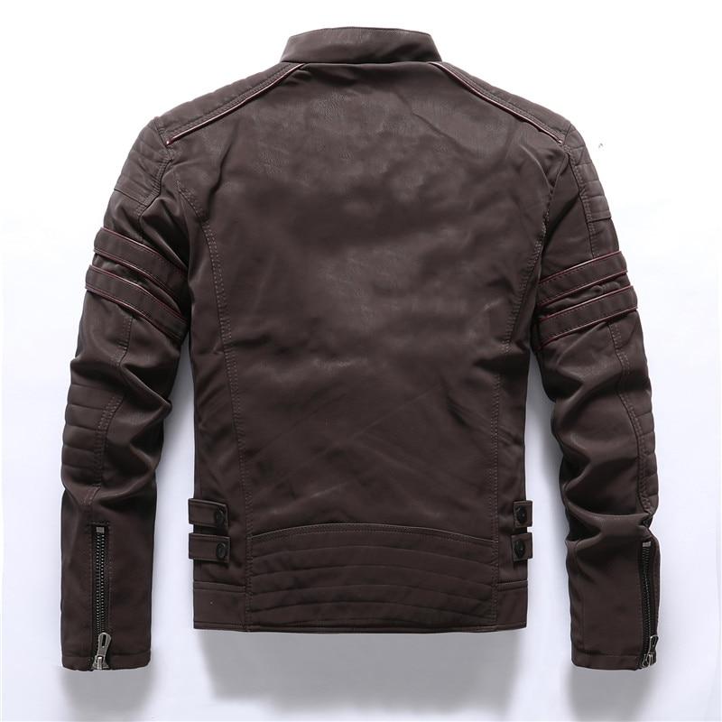 Domingo | Chaqueta Motera de Hombre de Cuello Alto