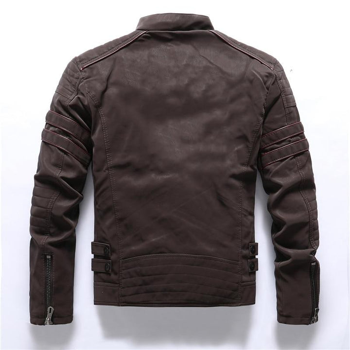 Domingo | Chaqueta Motera de Hombre de Cuello Alto