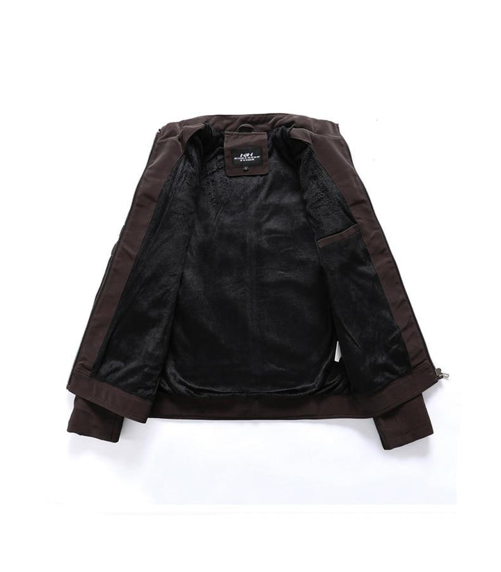 Domingo | Chaqueta Motera de Hombre de Cuello Alto