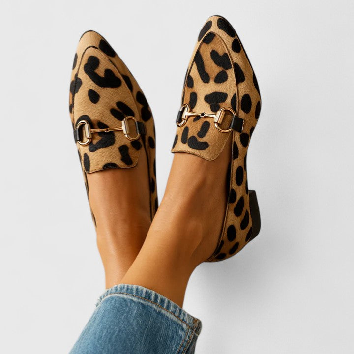 Andrea | Mocasines de Mujer Elegancia Diaria con Estampado Animal