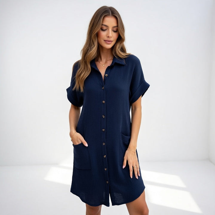 Paula | Vestido camisa elegante y fácil de llevar