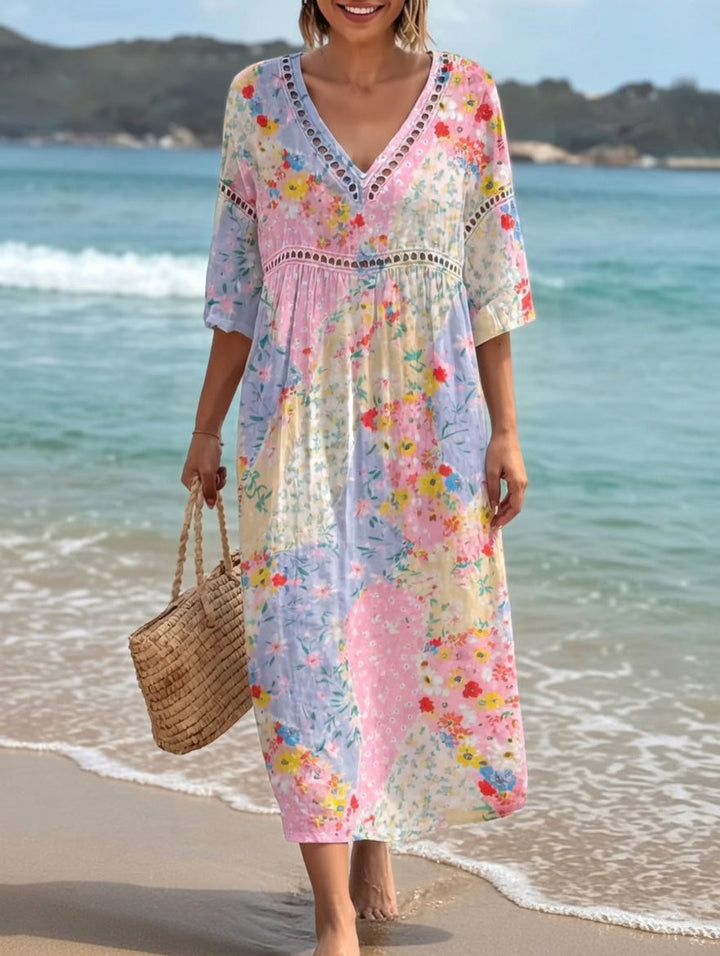 Daniela | Vestido floral fluido con encanto veraniego