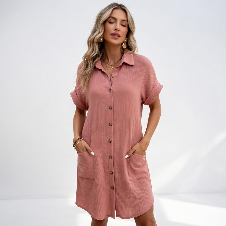 Paula | Vestido camisa elegante y fácil de llevar