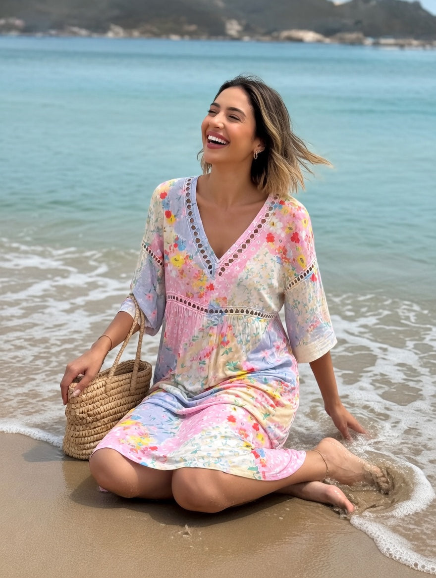 Daniela | Vestido floral fluido con encanto veraniego