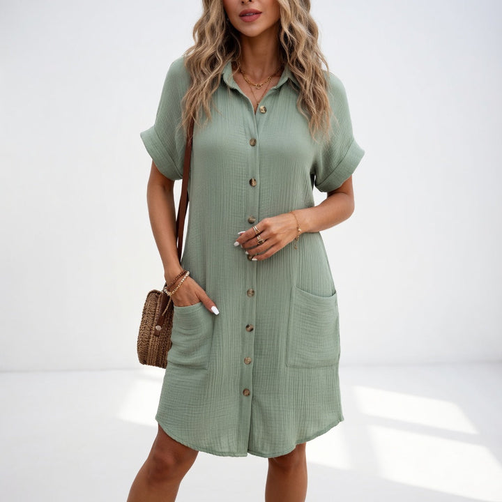 Paula | Vestido camisa elegante y fácil de llevar