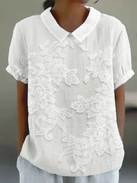 Amelia | Blusa Bordada Estilo Vintage