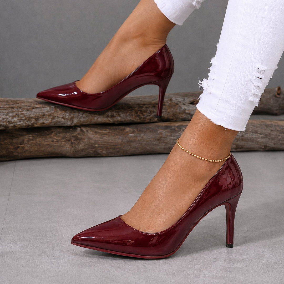 Isaura | Stilettos de Mujer de Charol con Punta Fina - 11