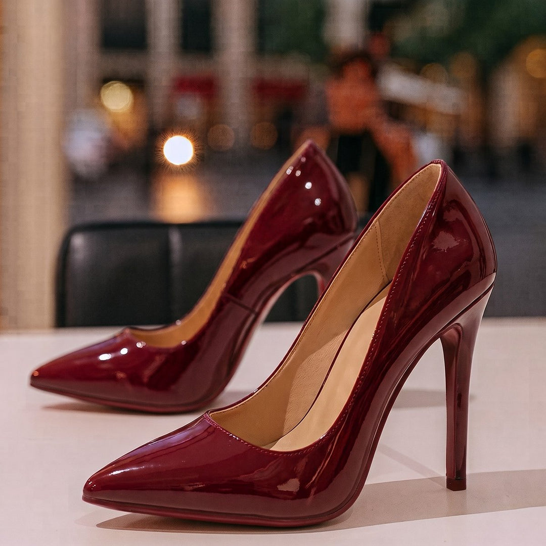 Isaura | Stilettos de Mujer de Charol con Punta Fina - 12