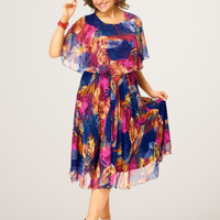 Barbara | vestido de chiffon cómodo para tallas grandes