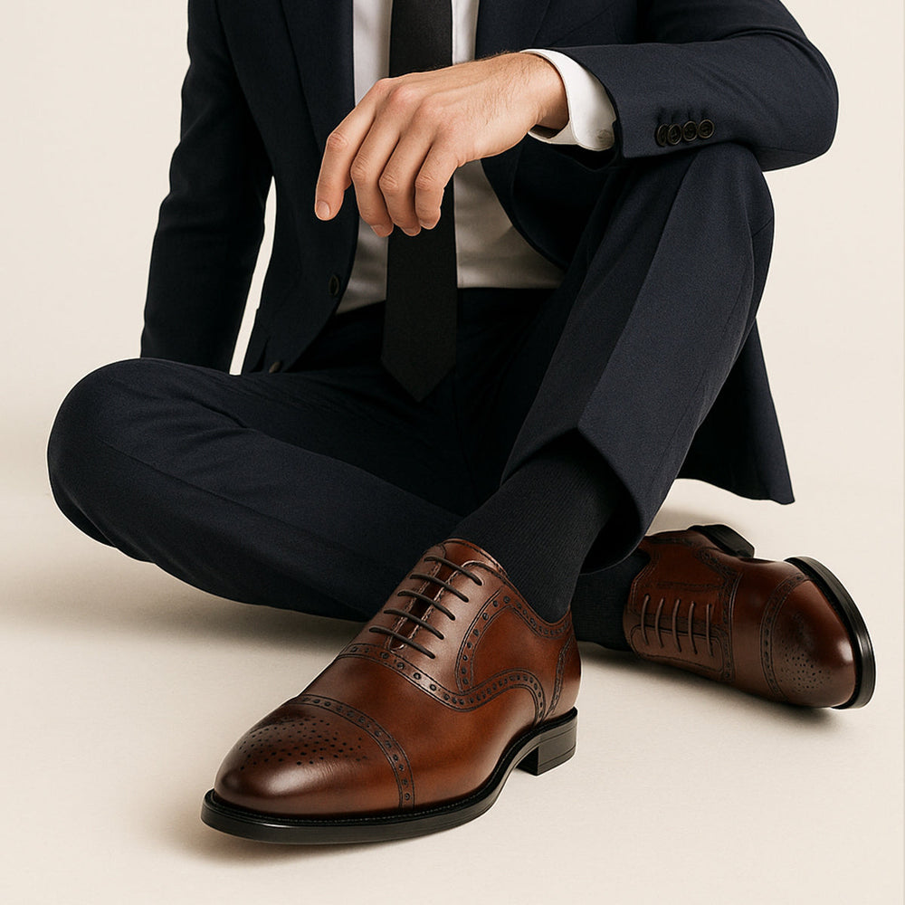 Laureano | Zapatos de Vestir de Hombre con Picado Brogue - 2