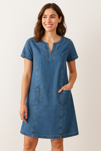 Silvia | Vestido de Denim Suave