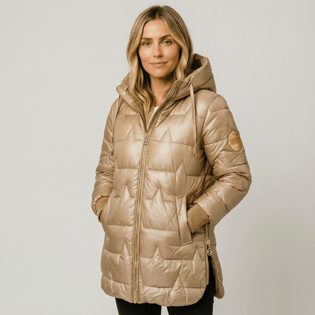 Palmira | Chaqueta Acolchada Cálida de Mujer con Capucha Amplia