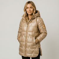 Palmira | Chaqueta Acolchada Cálida de Mujer con Capucha Amplia