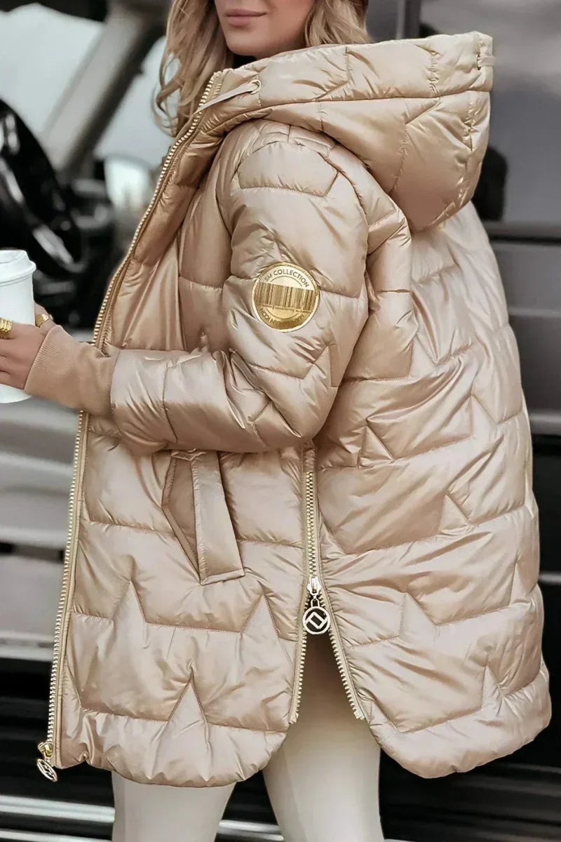 Palmira | Chaqueta Acolchada Cálida de Mujer con Capucha Amplia