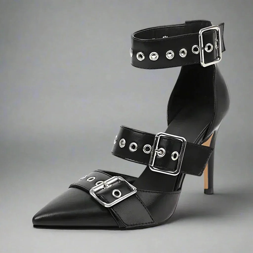 Matilde | Stilettos de Mujer con Hebillas Metalizadas - 10
