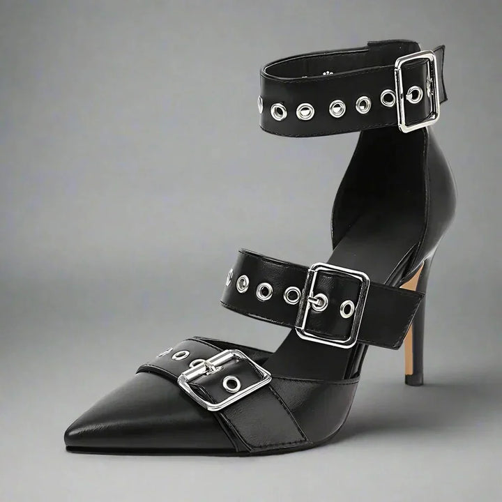 Matilde | Stilettos de Mujer con Hebillas Metalizadas - 10
