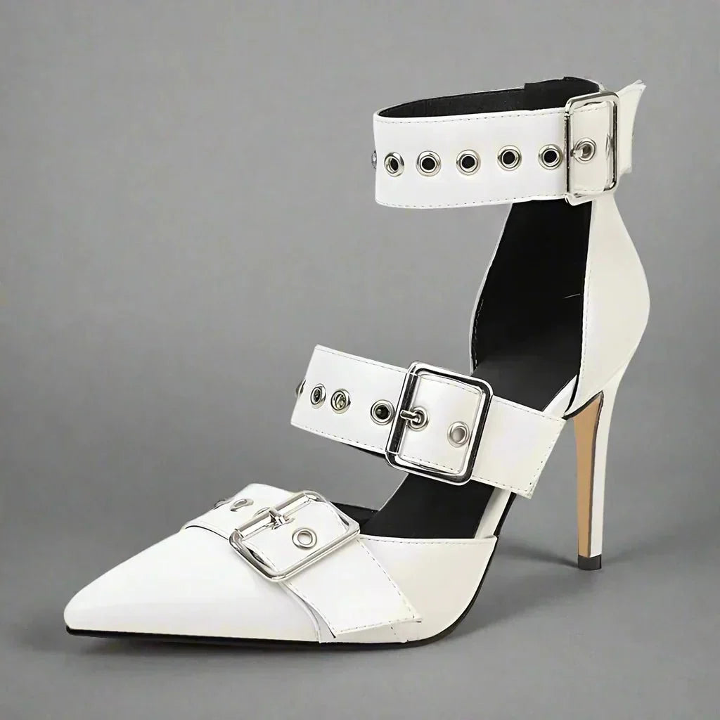 Matilde | Stilettos de Mujer con Hebillas Metalizadas - 9