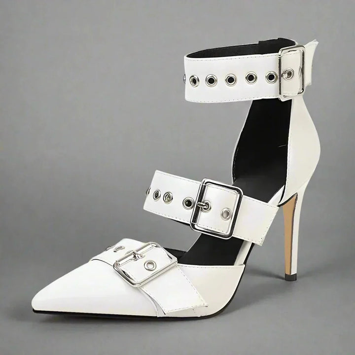 Matilde | Stilettos de Mujer con Hebillas Metalizadas - 9