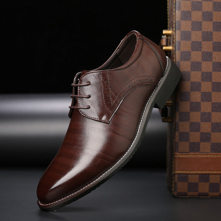 Maximiliano | Zapatos de Vestir con Suela de Goma - Naranja intenso