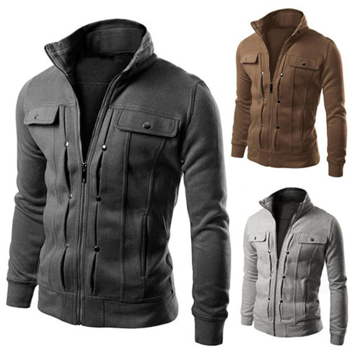 Ezequiel | Chaqueta de Hombre con Cremallera y Cuello Alto
