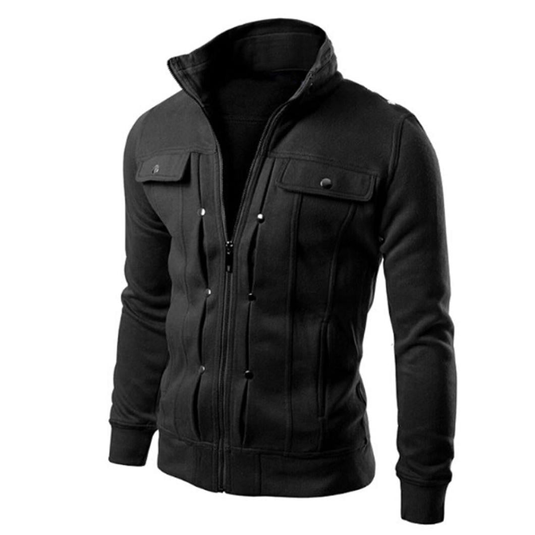 Ezequiel | Chaqueta de Hombre con Cremallera y Cuello Alto