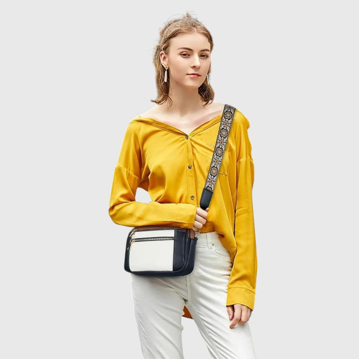 Ana | Bolso de Hombro con Correa Floral