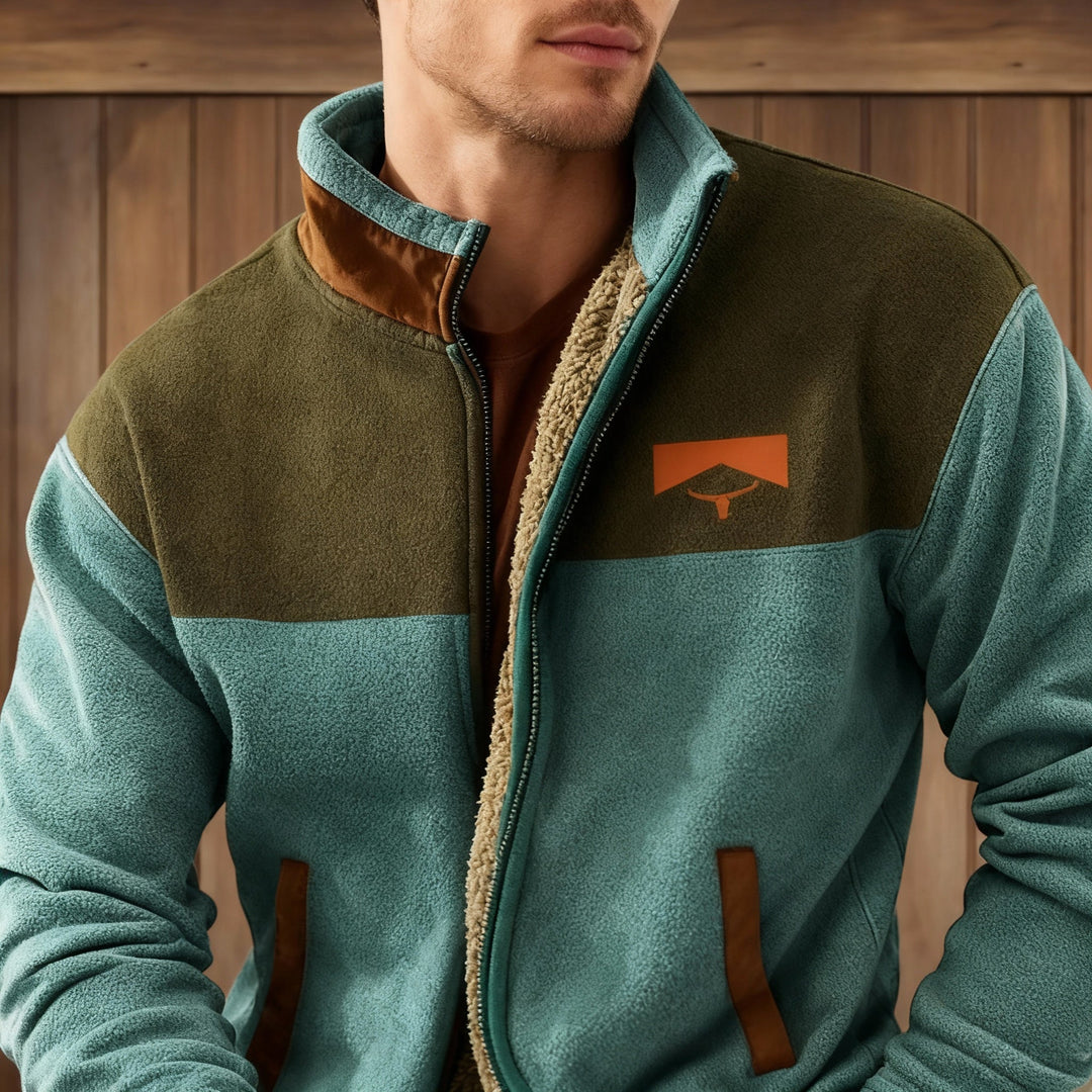 Julián | Chaqueta de Hombre de Forro Polar Estampado