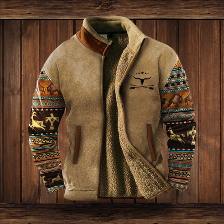 Julián | Chaqueta de Hombre de Forro Polar Estampado