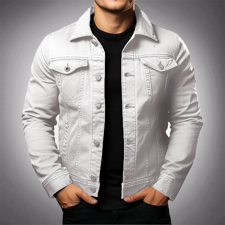 Óscar - Chaqueta Vaquera de Hombre con Cuello