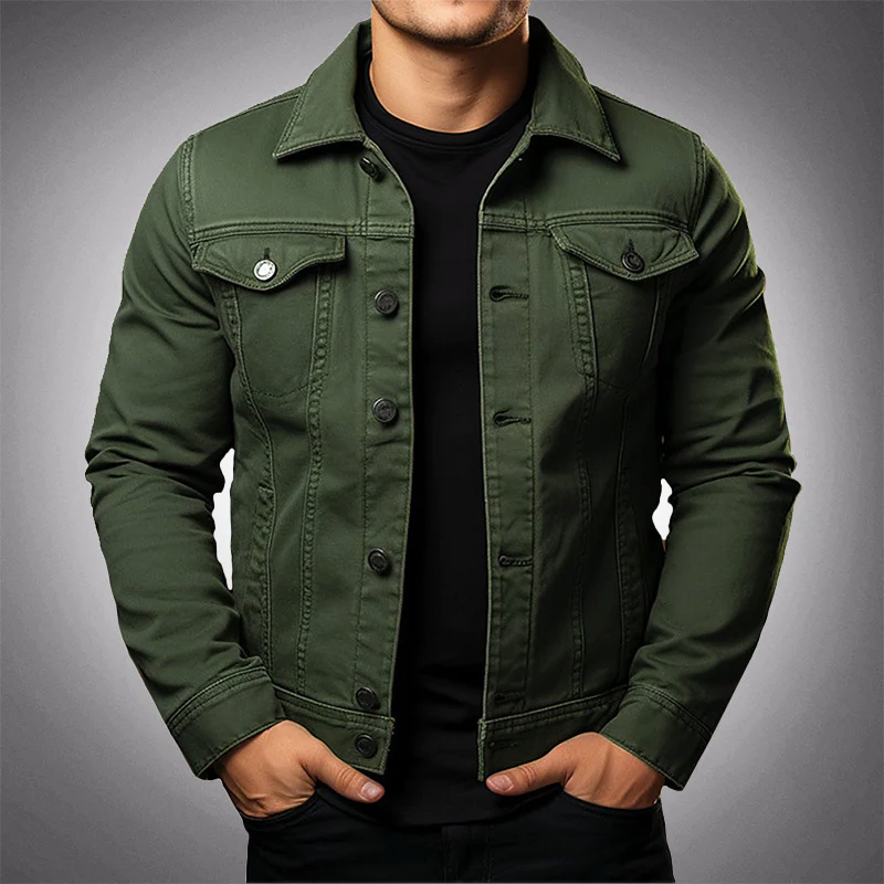 Óscar - Chaqueta Vaquera de Hombre con Cuello