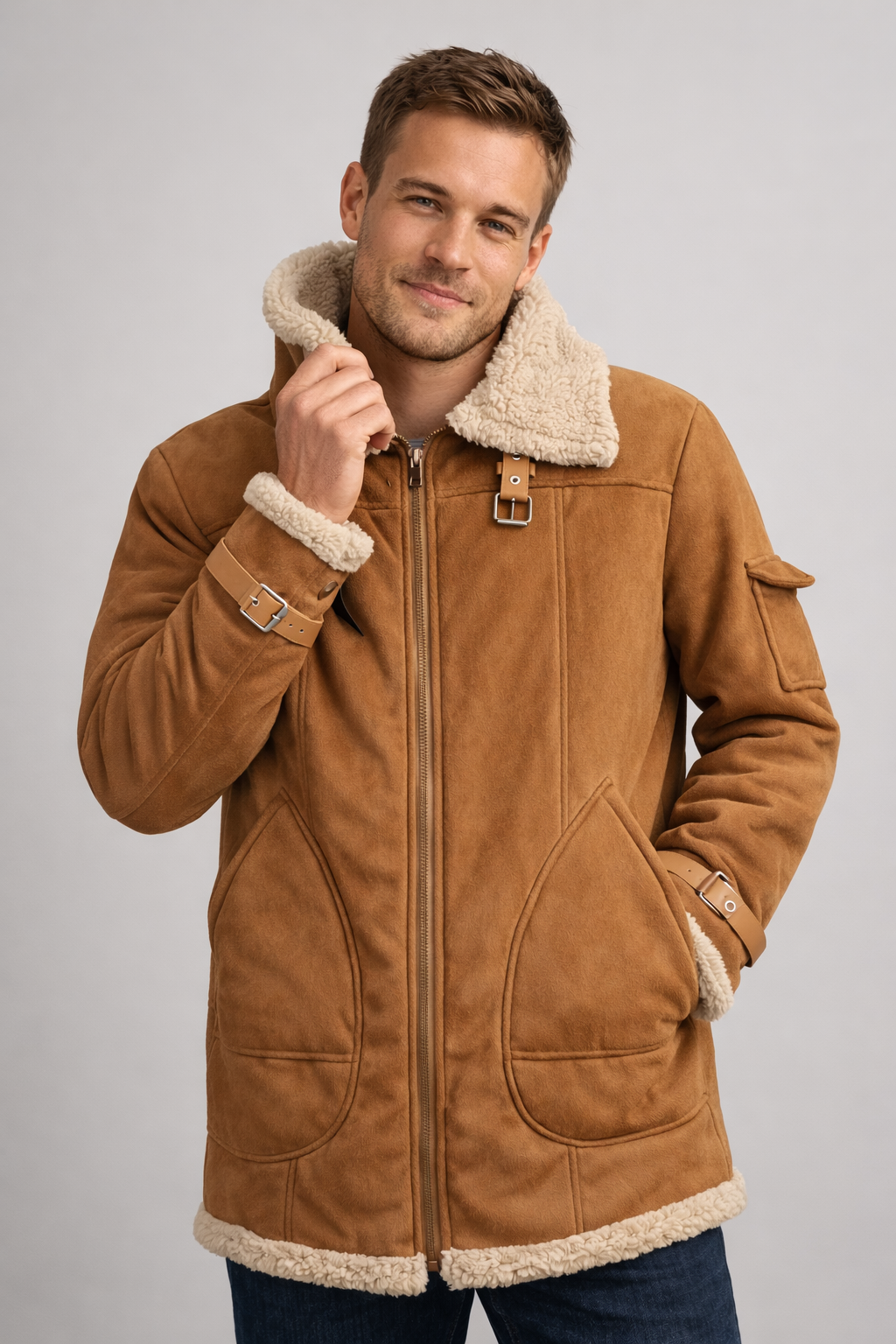 Ismael | Chaqueta de Aviador de Hombre Forrada