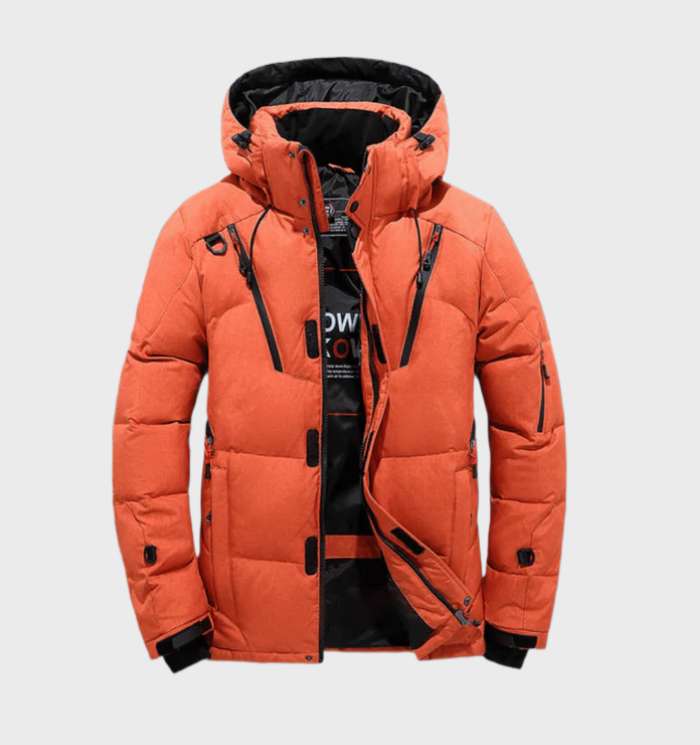 Cosme | Parka de Invierno de Hombre Aislante con Capucha