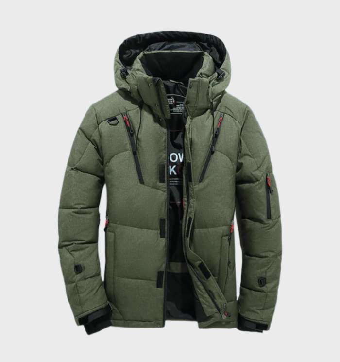 Cosme | Parka de Invierno de Hombre Aislante con Capucha