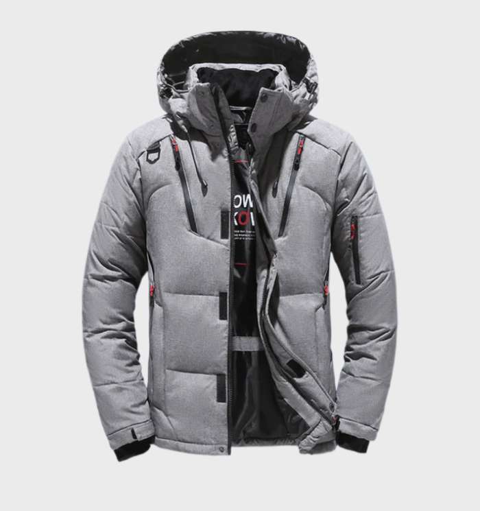 Cosme | Parka de Invierno de Hombre Aislante con Capucha