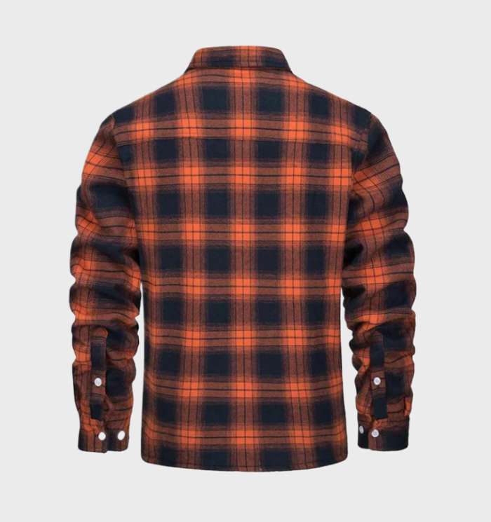 Guillermo | Camisa Chaqueta de Hombre de Cuadros Forrada