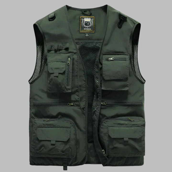 Pablo - Chaleco de Hombre Multibolsillos para Exterior