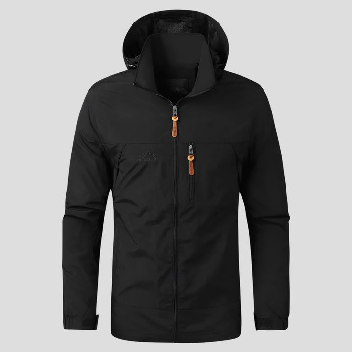 Damián | Chaqueta de Hombre Impermeable con Capucha para Exterior