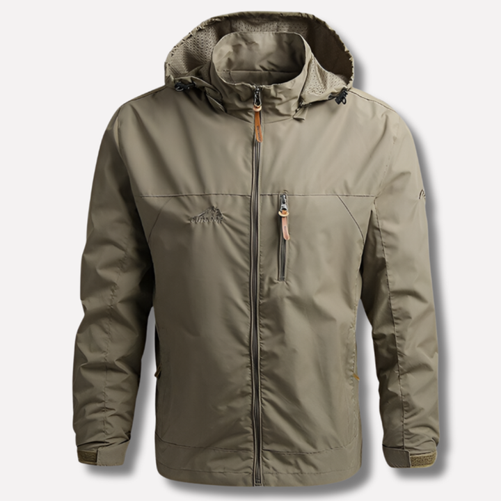 Damián | Chaqueta de Hombre Impermeable con Capucha para Exterior