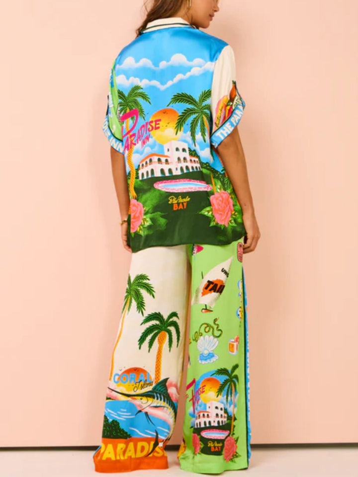 Valeria | Conjunto Impreso de Verano en la Playa Soleada